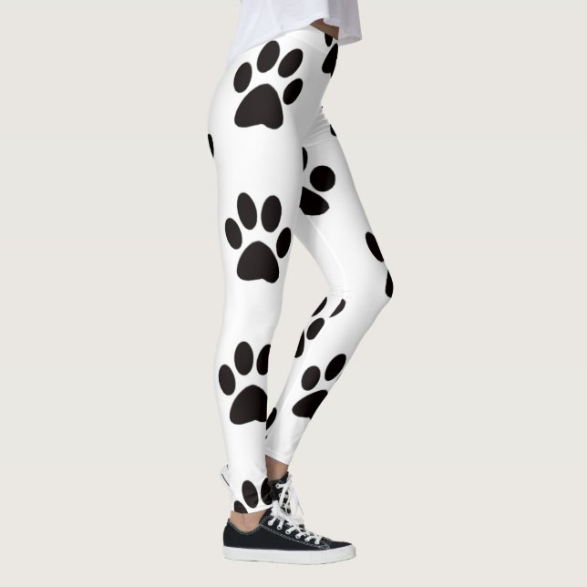 Leggings com Pegadas de Pata de Gato (Direita)