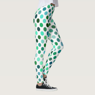 Leggings com pontos verdes