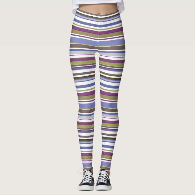Leggings com risca-impressão (Frente)