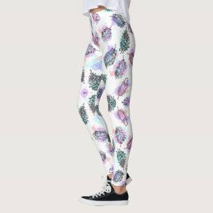 Leggings com um padrão vibrante