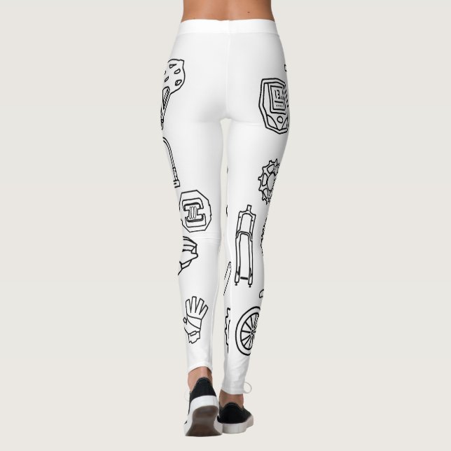 Leggings composants vélo (Verso)