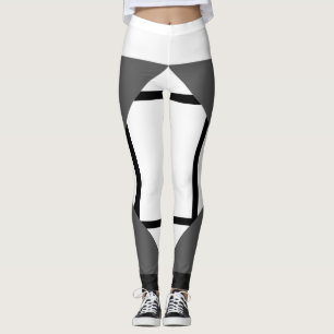 Leggings Composition I Lozenges com 4 linhas