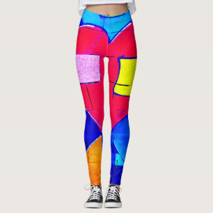 Leggings Coração Grafite Pop Art – Ousadas e Vibra
