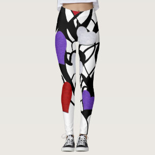 Leggings "Corações"