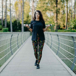 Leggings Corações Entrelaçados Orgulho Arco-íris
