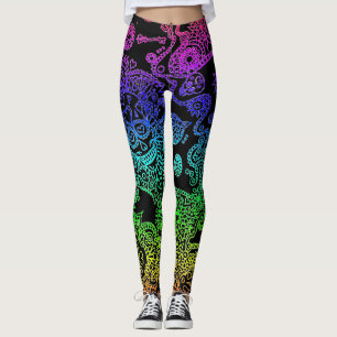 Leggings Crânio Açucarado