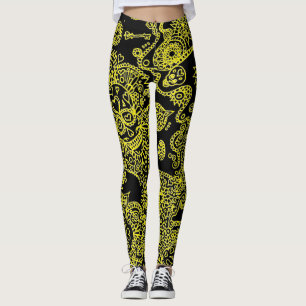 Leggings Crânio Açucarado