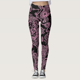 Leggings Crânio Açucarado