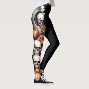 🎃 Leggings Crânio Espetacularmente Assustadoras!