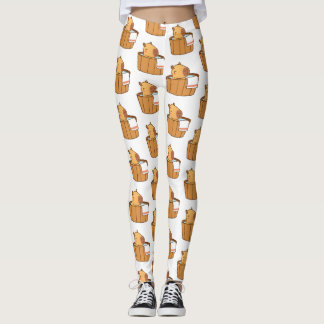 Leggings Cute Capybara - Impressão Animal Diversão
