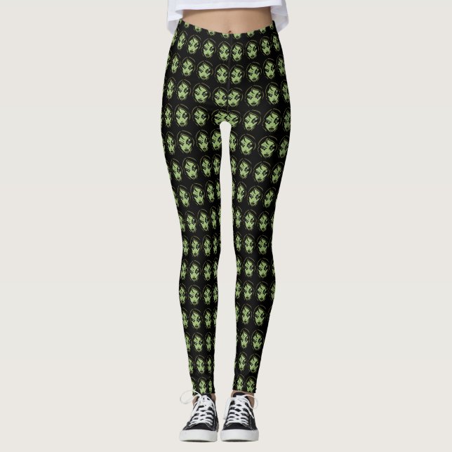 Leggings Cute Zombie Leggings do Dia das Bruxas (Frente)