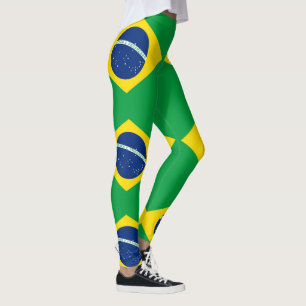 Leggings da bandeira brasileira