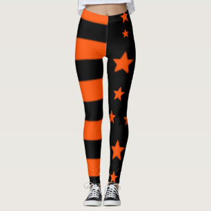 Leggings da Bandeira de Halloween dos EUA