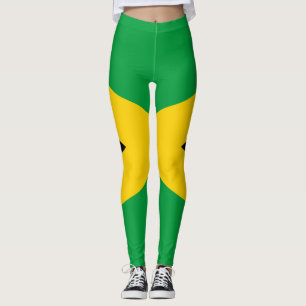 Leggings da bandeira jamaicana
