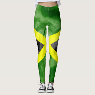 Leggings da bandeira jamaicana