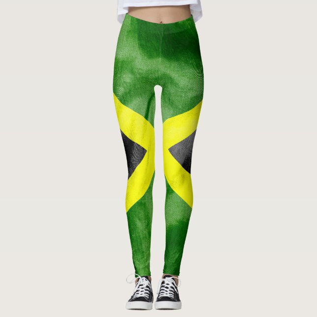 Leggings da bandeira jamaicana (Frente)
