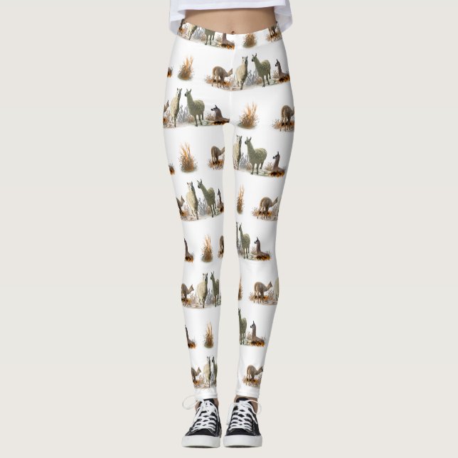 Leggings da Campina da Lhama (escolha a cor) (Frente)