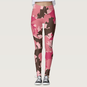 Leggings da Camuflagem do Dinossauro Rosa