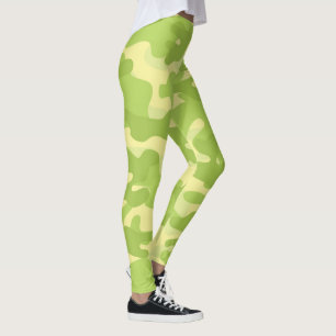 Leggings da Camuflagem Verde