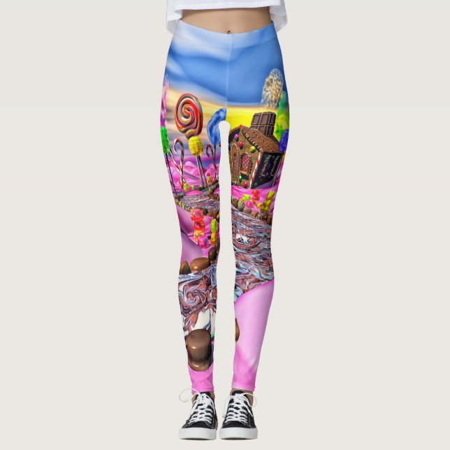 Leggings da Candyland Rosa (Frente)