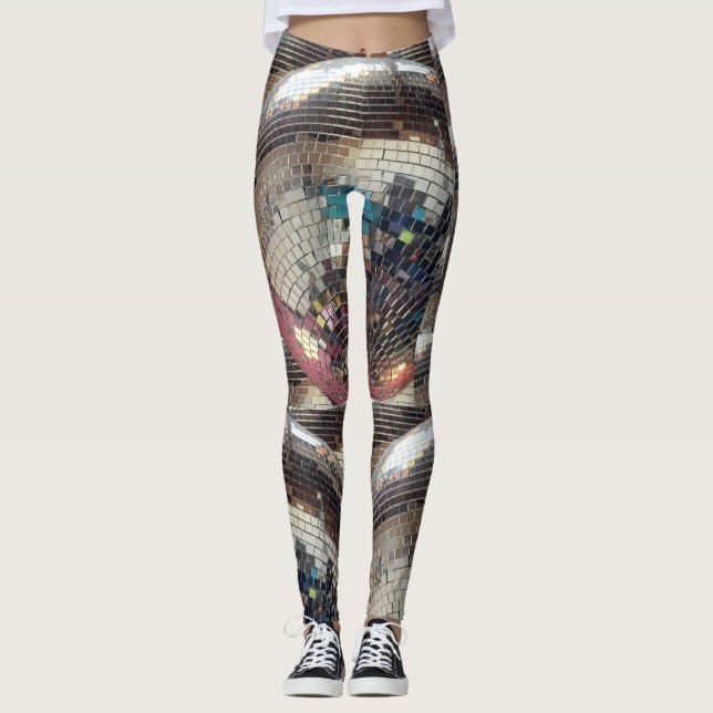 Leggings da esfera do espelho (Frente)