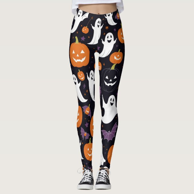 Leggings da estação Spooky: Na moda e confortável (Frente)
