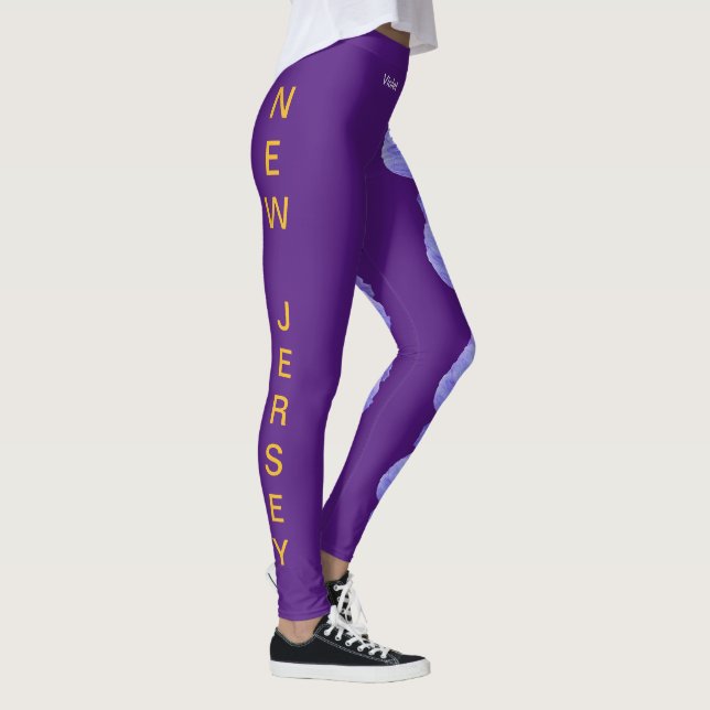 Leggings da Flor Violet State de Nova Jersey (Direita)