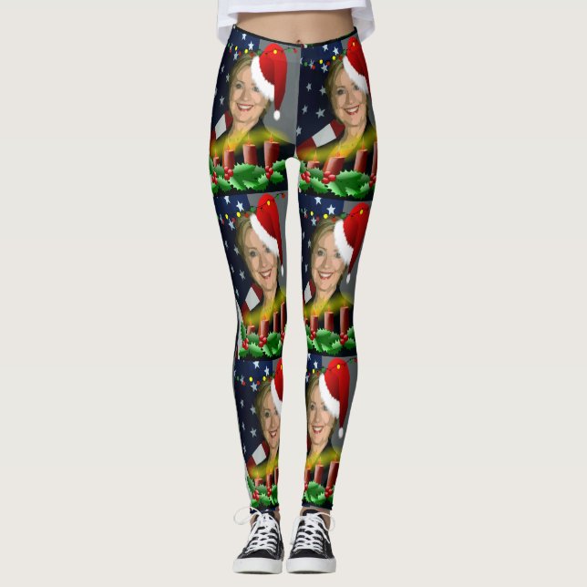 leggings da hillary clinton do Natal (Frente)