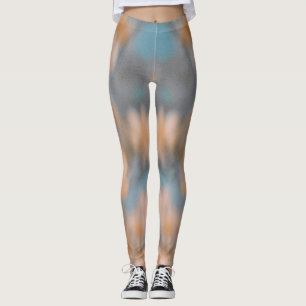 Leggings da marca Abstrato floral Beige