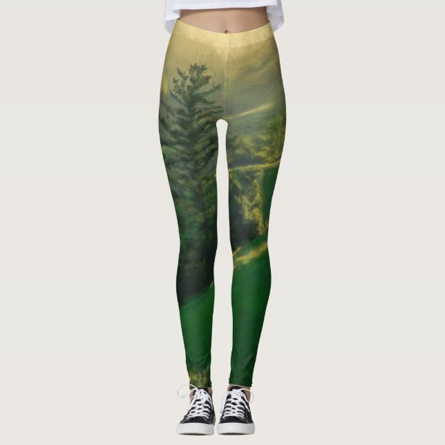 Leggings da Montanha Verde (Frente)