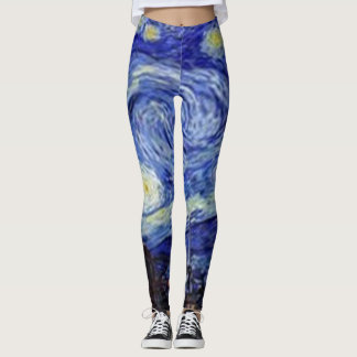 Leggings da Noite de Van Gogh Starry