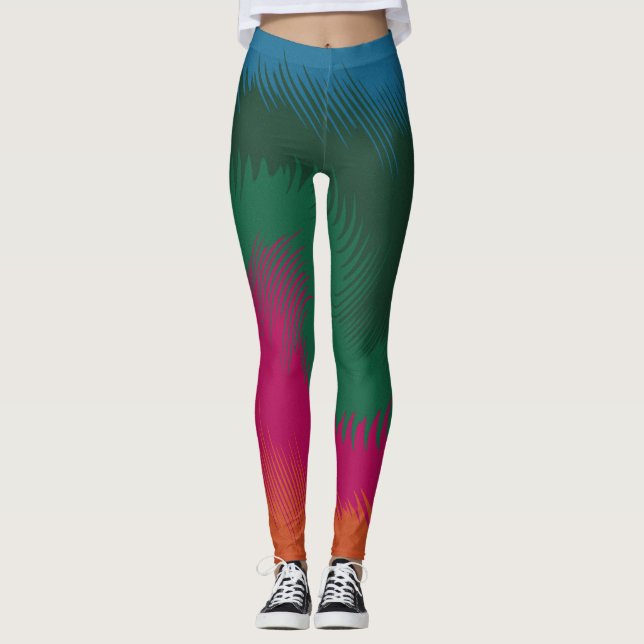 Leggings da Paleta de Cor de Fiery (Frente)