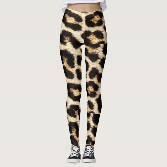Leggings da pele do leopardo (Frente)
