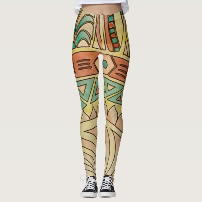 Leggings da pena Apache por GOWELS (Frente)