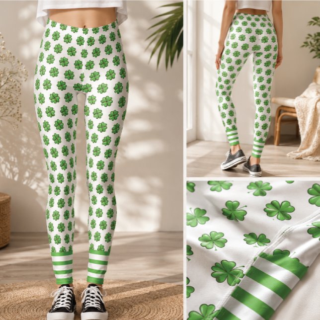 Leggings da Sorte do Dia de São Patrício – Festiv (Celebrate your little one's special day with our charming St. Patrick's Day collection)