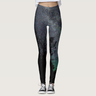 Leggings da Starry Night Sky & Trees