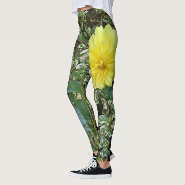 Leggings Dahlia verdes amarelas (Esquerda)