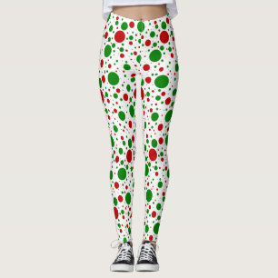 Leggings das Bolinhas de Natal