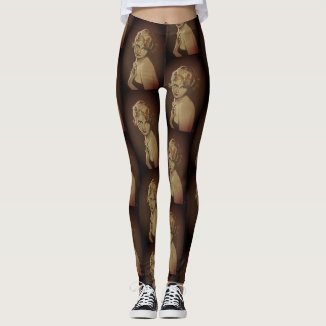 Leggings das damas da moda da Vintage (Frente)