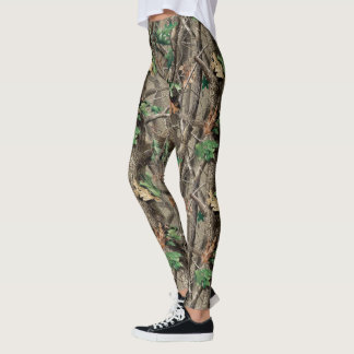 Leggings das mulheres da Woodland Camo