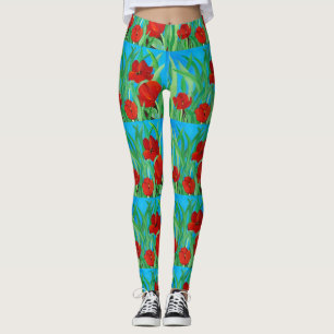 Leggings das Tulipas Vermelhas
