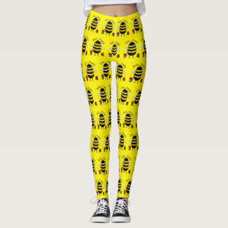 Leggings de Abelha Seja Feliz Cartoon