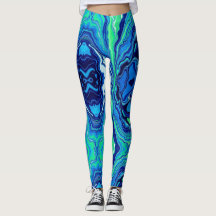 Leggings de abertura azul