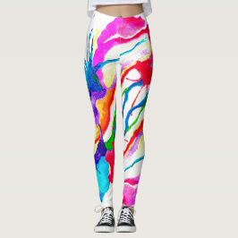 Leggings de abertura por aquarela