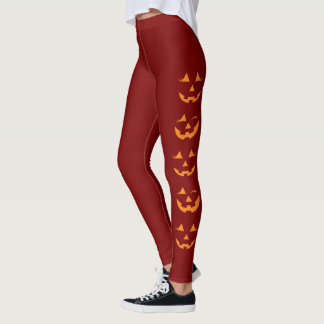 Leggings de Abóboras - Roupas Casuais de Halloween