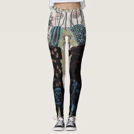 Leggings de Abstração Única