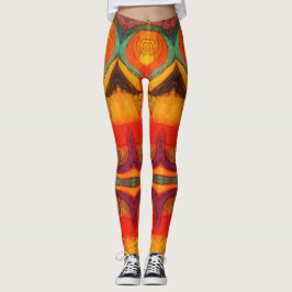Leggings de abstrato