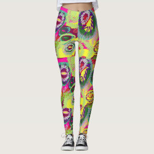 Leggings de abstrato Art