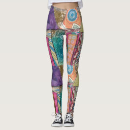 Leggings de abstrato Art