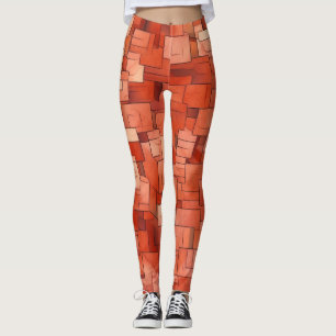 Leggings de Abstrato de arte lindas e tradicionais